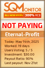 Eternal-Profit HYIP Status Button