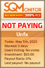 Unfx HYIP Status Button