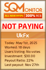 UkFx HYIP Status Button