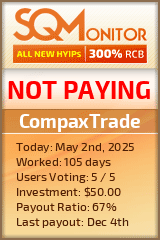 CompaxTrade HYIP Status Button