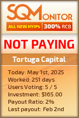 Tortuga Capital HYIP Status Button