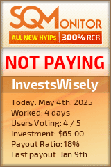 InvestsWisely HYIP Status Button