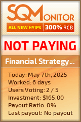 Financial Strategy Limited HYIP Status Button