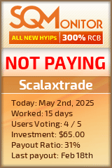 Scalaxtrade HYIP Status Button