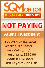 Atlant Investment HYIP Status Button