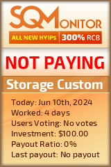 Storage Custom HYIP Status Button