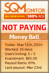 Money Ball HYIP Status Button