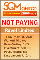 Ravel Limited HYIP Status Button