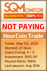 HourCoin Trade HYIP Status Button