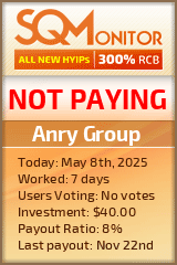 Anry Group HYIP Status Button