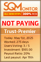 Trust-Premier HYIP Status Button