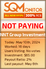 NNT Group Investment HYIP Status Button