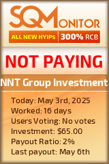 NNT Group Investment HYIP Status Button