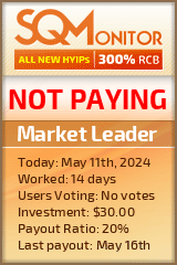 Market Leader HYIP Status Button