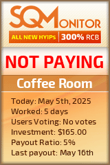 Coffee Room HYIP Status Button