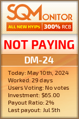 DM-24 HYIP Status Button