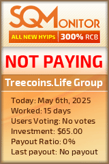 Treecoins.Life Group HYIP Status Button