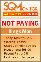 Kings Mon HYIP Status Button