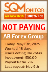 AB Forex Group HYIP Status Button