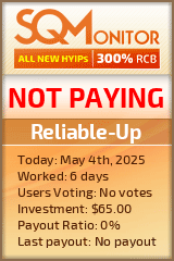 Reliable-Up HYIP Status Button