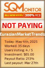 EurasianMarketTrends HYIP Status Button