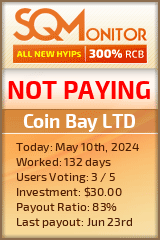 Coin Bay LTD HYIP Status Button