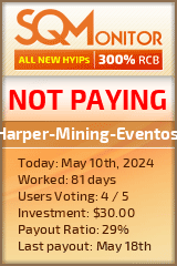 Harper-Mining-Eventos HYIP Status Button
