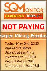 Harper-Mining-Eventos HYIP Status Button