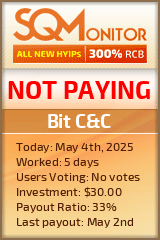 Bit C&C HYIP Status Button