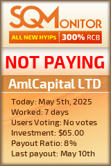 AmlCapital LTD HYIP Status Button