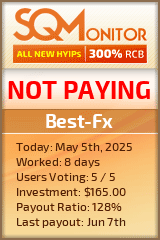 Best-Fx HYIP Status Button