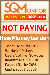 NewMoneyGarden Project Status Button