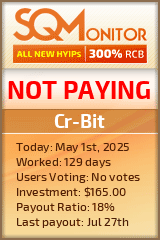 Cr-Bit HYIP Status Button