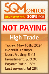 High Trade HYIP Status Button