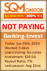 Banking-Invest HYIP Status Button