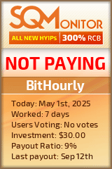 BitHourly HYIP Status Button