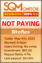 Bitoflex HYIP Status Button