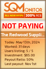 The Redwood Supplier (UK) LTD HYIP Status Button