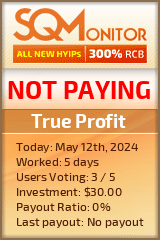 True Profit HYIP Status Button