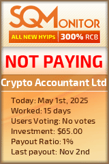Crypto Accountant Ltd Project Status Button
