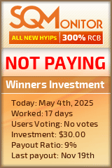 Winners Investment HYIP Status Button