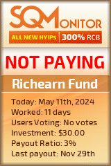 Richearn Fund HYIP Status Button