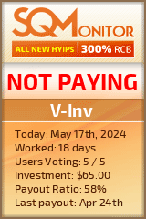 V-Inv HYIP Status Button