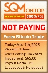 Forex Bitcoin Trade HYIP Status Button