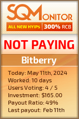 Bitberry HYIP Status Button