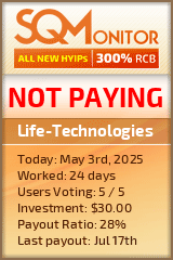 Life-Technologies HYIP Status Button