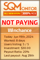 Winchance HYIP Status Button