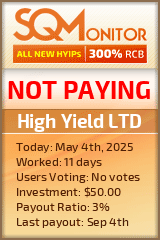 High Yield LTD HYIP Status Button