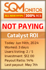Catalyst ROI HYIP Status Button