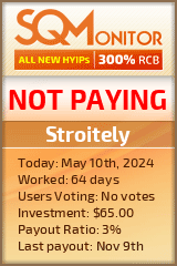Stroitely HYIP Status Button